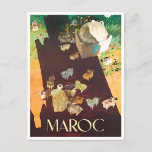 Marocko vintage resor vykort