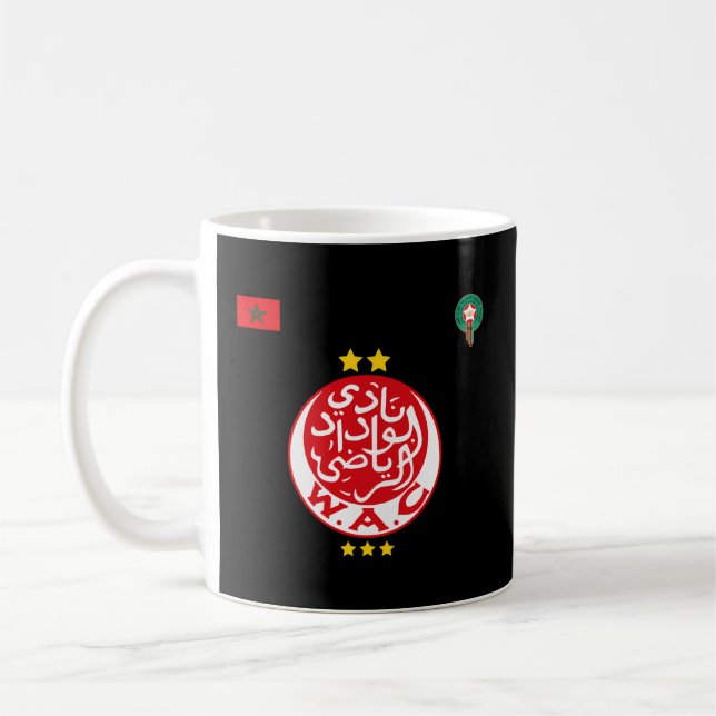 Marocko Wydad Casablanca Wac Soccer Widad Kaffemugg (Vänster)