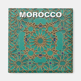 Marocko zellij Tile Travel Magnet
