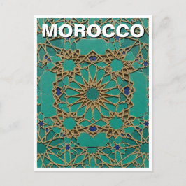 Marocko zellij Tile Travel Vykort