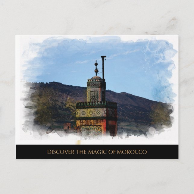 Marockos färgade vykort (Framsida)