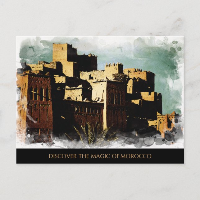 Marockos färgade vykort (Framsida)