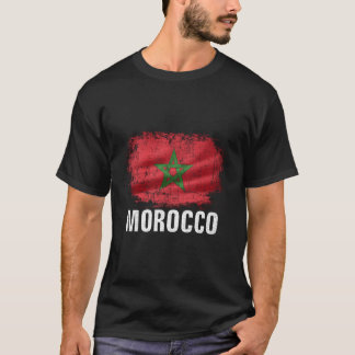 Marockos flagga för marockaner t shirt