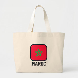 Marockos flagga jumbo tygkasse