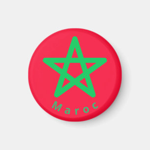 Marockos flagga magnet