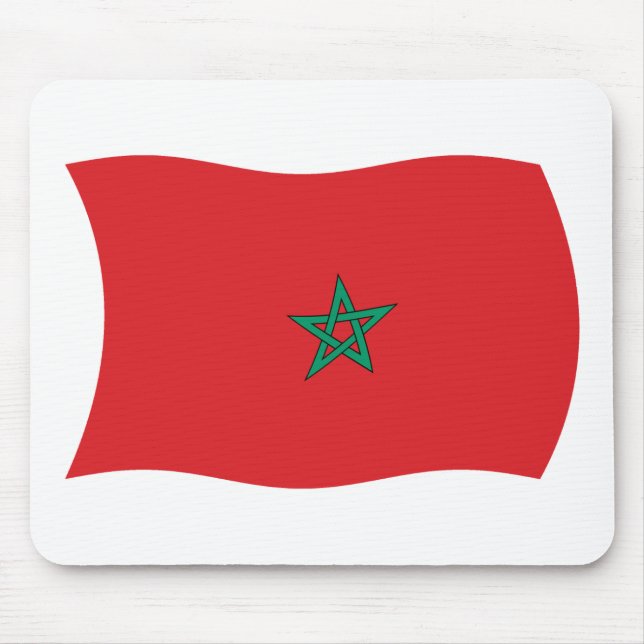 Marockos Flagga Musmattor (Framsidan)