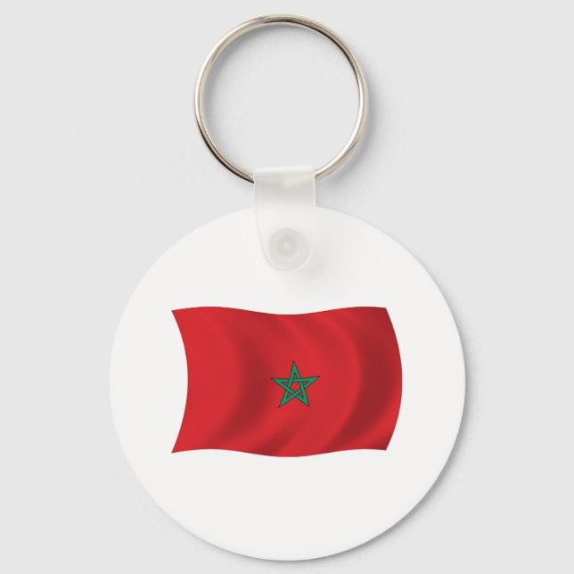Marockos flagga Nyckelring (Framsida)