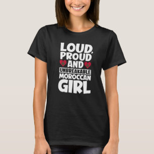 Marockos Flagga Proud Moroccans Manar & Women T Shirt