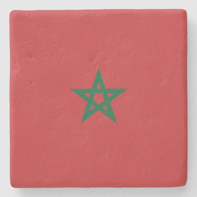 Marockos flagga stenunderlägg (Framsidan)