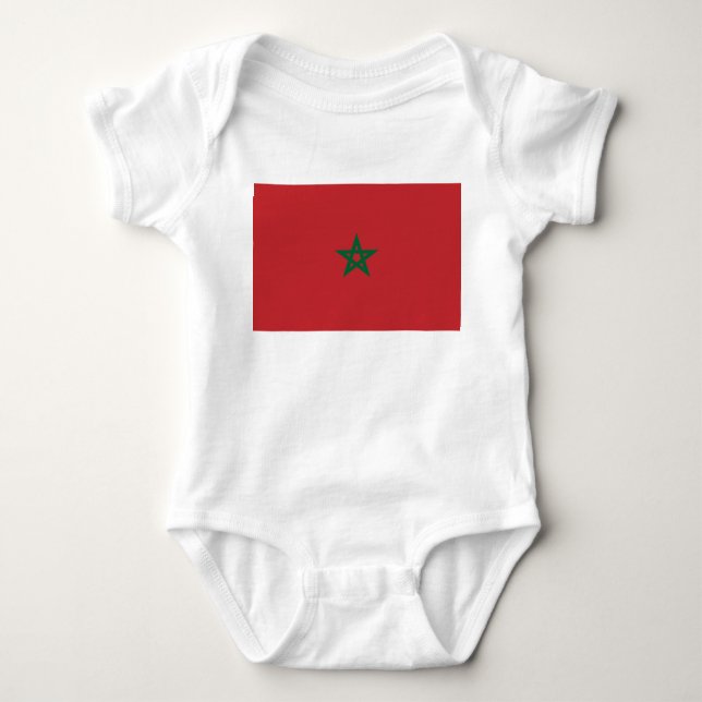 Marockos flagga t shirt (Framsida)