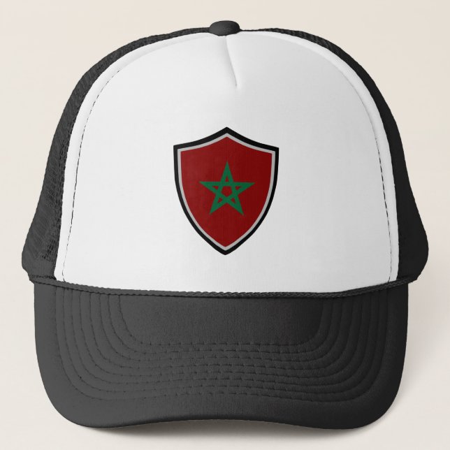 Marockos flagga truckerkeps (Framsida)