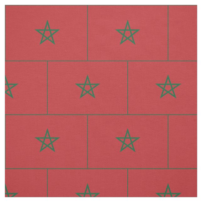 Marockos flagga tyg (Provkarta)