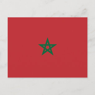 Marockos flagga vykort
