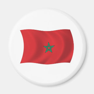 Marockos flaggmagnet magnet