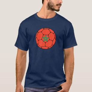 Marockos fotbollslag Supporter Marockos Flagga man T Shirt