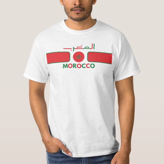 Marockos fotbollslag t shirt (Framsida)