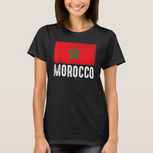 Marockos fotbollslag Vintage Fläkt T Shirt