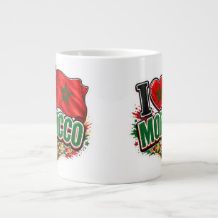 Marockos lag Game Day 2026 Fotboll Fanmugg Jumbo Mugg