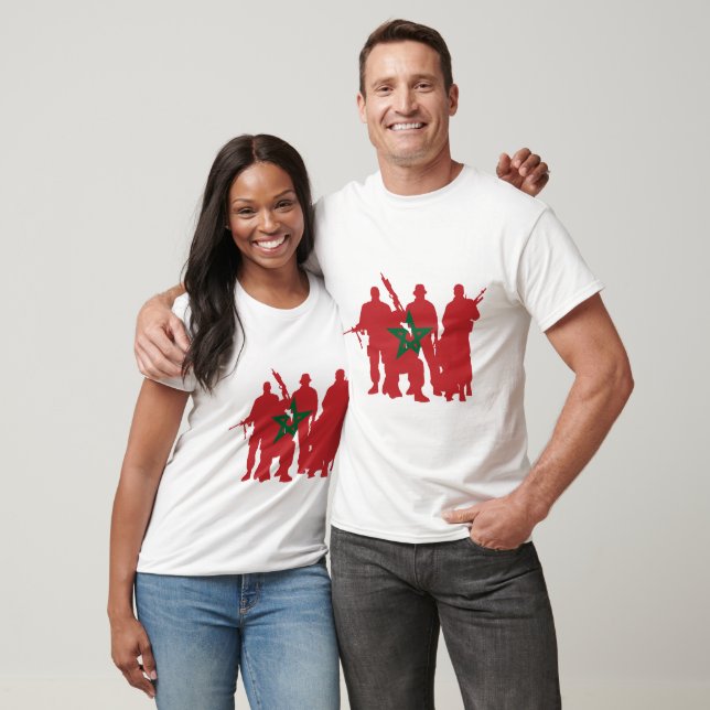 Marockos militära enheter t shirt (Unisex)