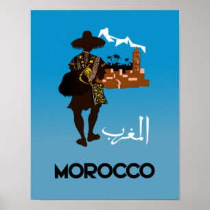 Marockos reseaffisch. poster