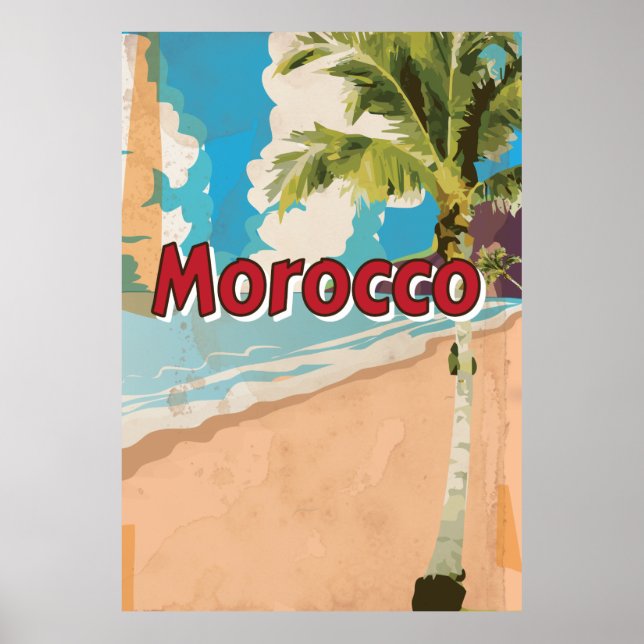 Marockos semester i Vintagen Poster (Framsidan)