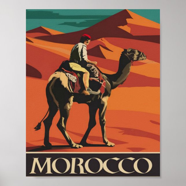 Marockos Vintage Poster (Framsidan)