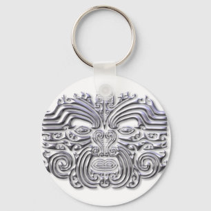 Maroi tatuering-silver nyckelring