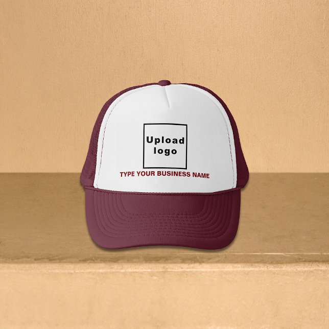 Maron Business Brand på Truckerkeps (Maroon business brand on trucker hat)