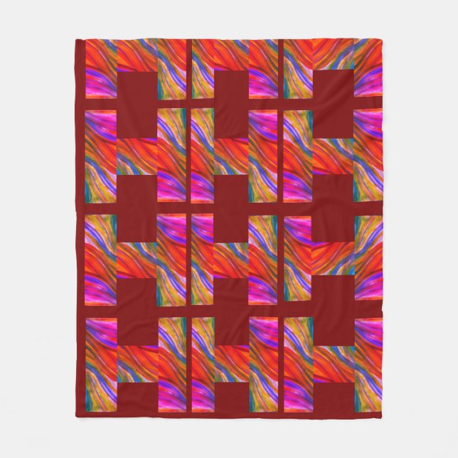 Maron Desert-inspirationer Fleecefilt (Framsidan)