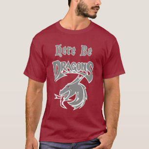 Maron här är Dragons Dickson Mitten School Logot T-shirt