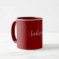 Maron Mörk Red Professionell Calligraphy Add Namn
