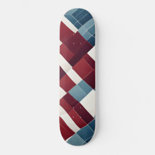 Maron och blå bakgrund med struktur mini skateboard bräda 18,5 cm