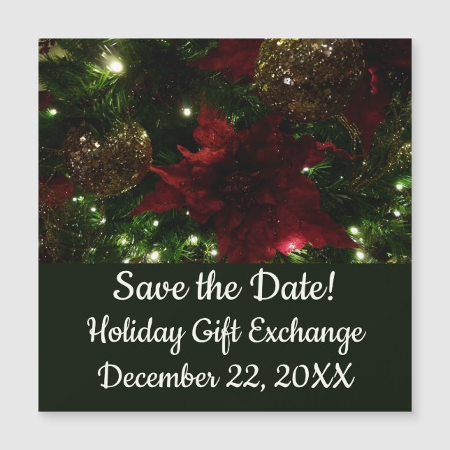 Maron och Guld Julgran I Helgdag Photo (Framsida)