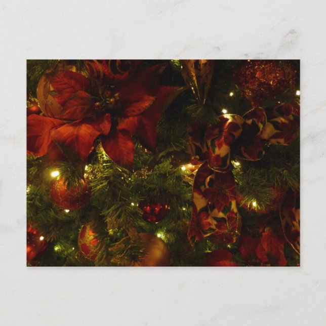 Maron och Guld Julgran II Helg Vykort (Framsida)