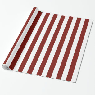 Maron och White Bold Rand Presentpapper