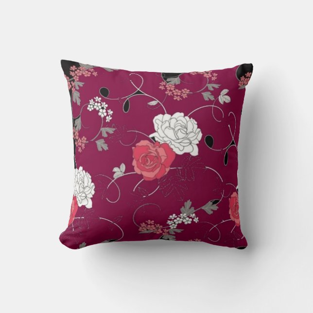 Maron Passon Flower Decorative Pillow Kudde (Framsida)