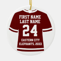 Maron Photo Football Sockey Sports Jersey