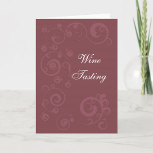 Maron Swirls Card Kort