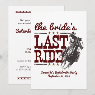 Maron the Bride's Last Ride Inbjudningar
