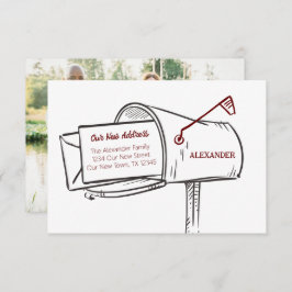 Maron vår Nya adress Flytta i postlådan