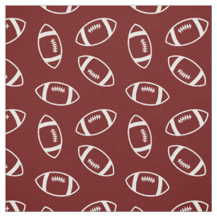 Maron & White Simple Football Mönster Tyg