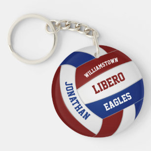 Maronblått team färg personlig volleyball