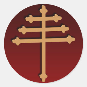 Maronite arg guld- klistermärke