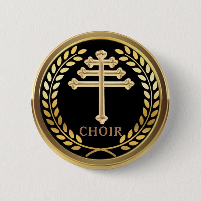 Maronite Church Choir Pin Button Knapp (Framsida)