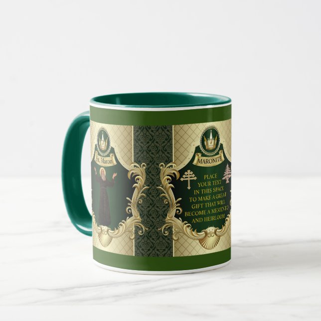 MARONITE RITE CHURCH MEDLEM PERSONLIG GIFT MUGG (Framsida vänster)