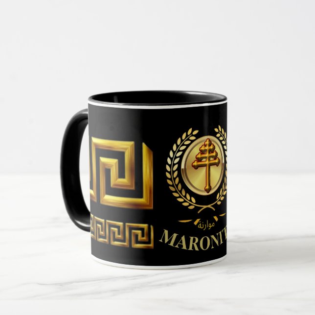 Maronitisk-katolska kyrkans presentmugg mugg (Framsida vänster)