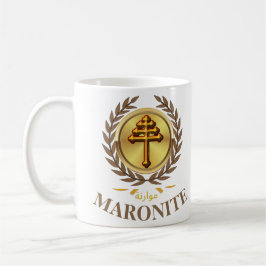 MARONITISK (Officiellt kors) presentmugg Kaffemugg