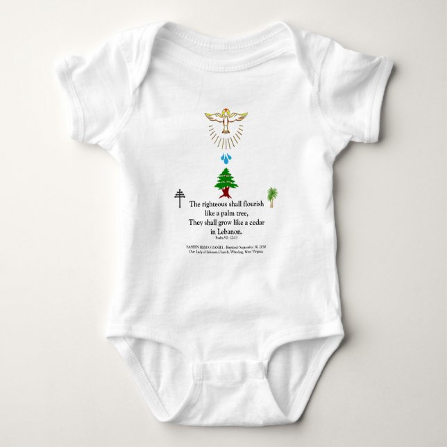 Maronitkyrkan Barn Döpelse Personlig T Shirt (Framsida)