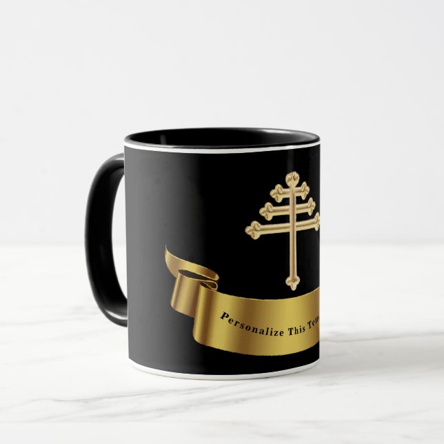 Maronitkyrkan Kors Personlig Gåva Mugg (Framsida vänster)