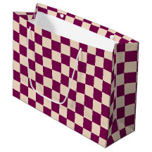 Maroon and beige checkerboard pattern